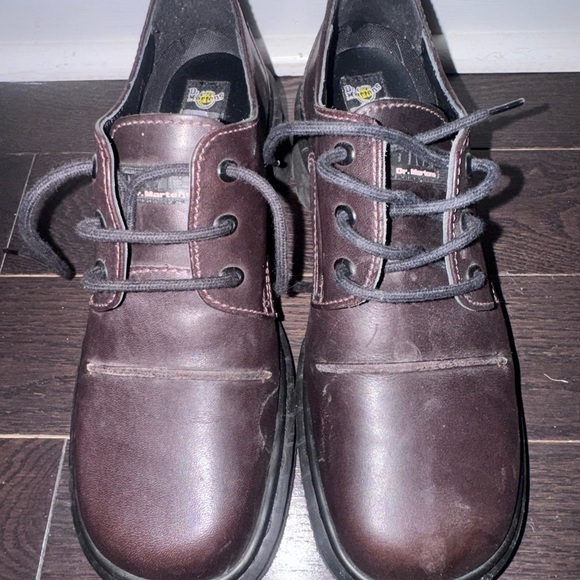 Dr. Martens Brown Leather 9264 Oxford Air Cushion Loafers - Picture 3 of 9